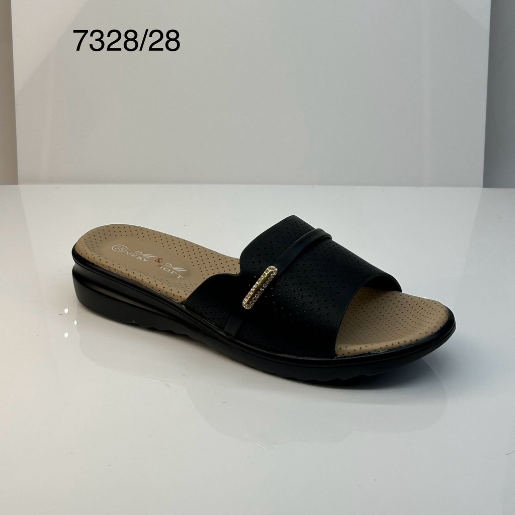 شبشب نسائي7328/28 اسود 38-43  B4