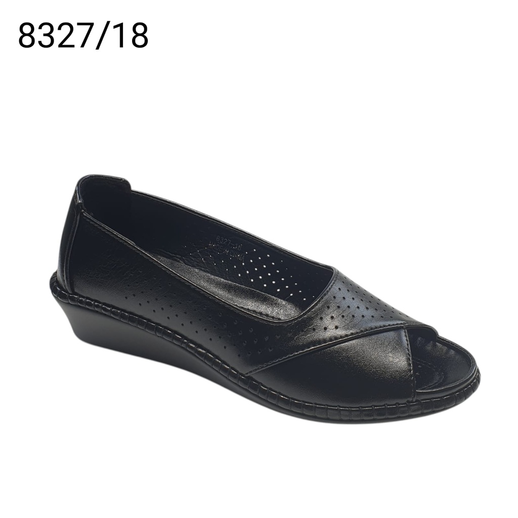 جزمة مفتوح نسائي  8327/18  اسود    38-43  