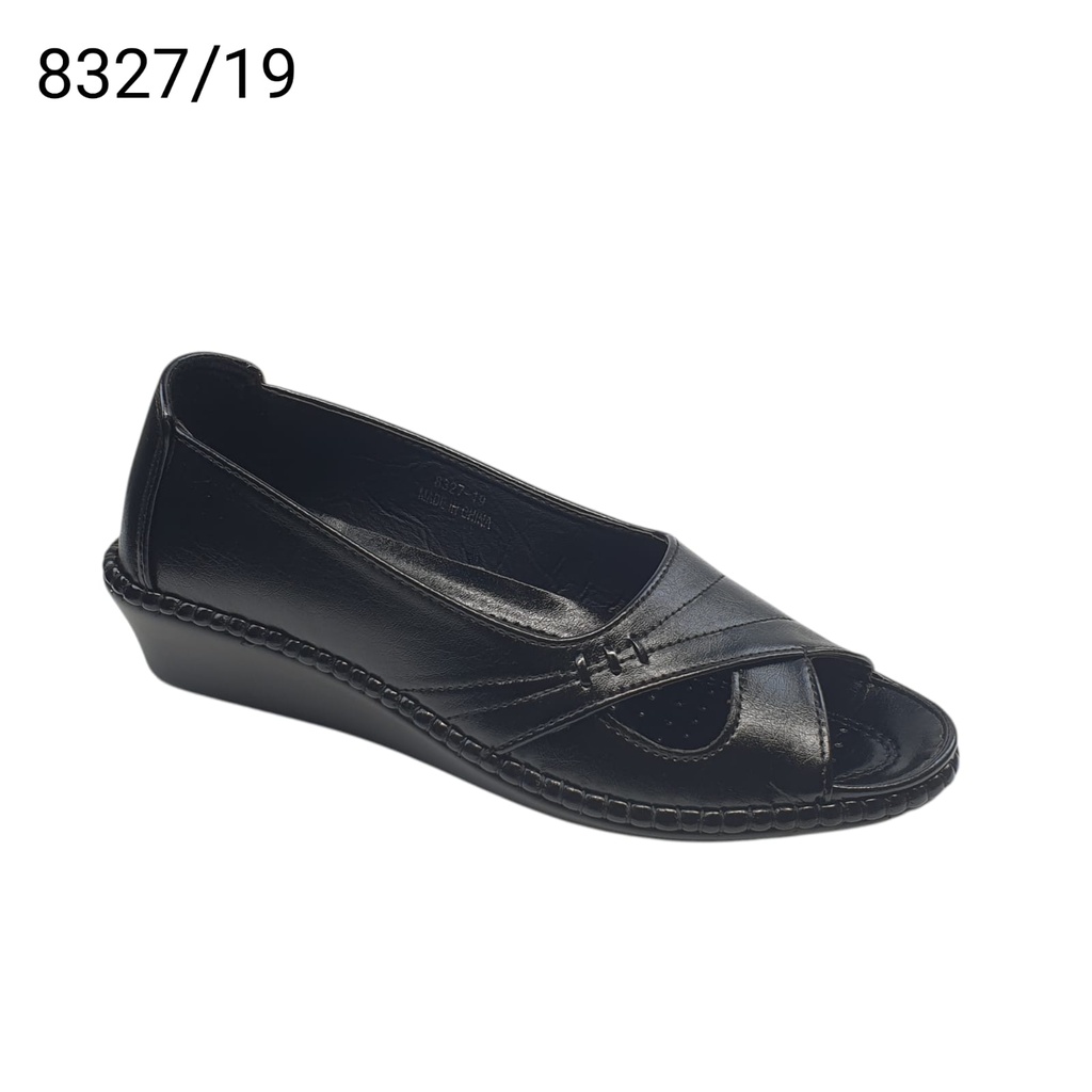 جزمة مفتوح نسائي  8327/19  اسود    38-43  