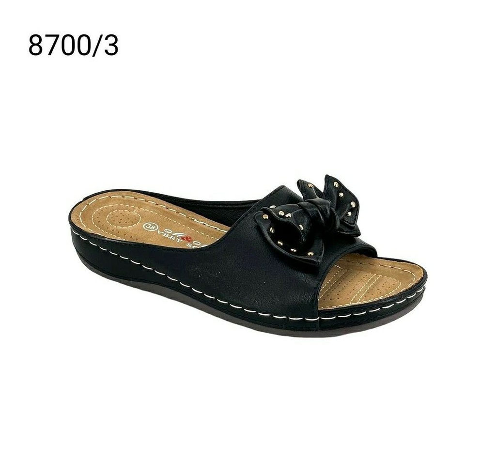 شبشب نسائي  8700/3  اسود    38-42      F6