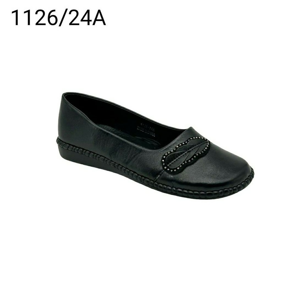 جزمة نسائي  1126/24A  اسود    38-43      A4