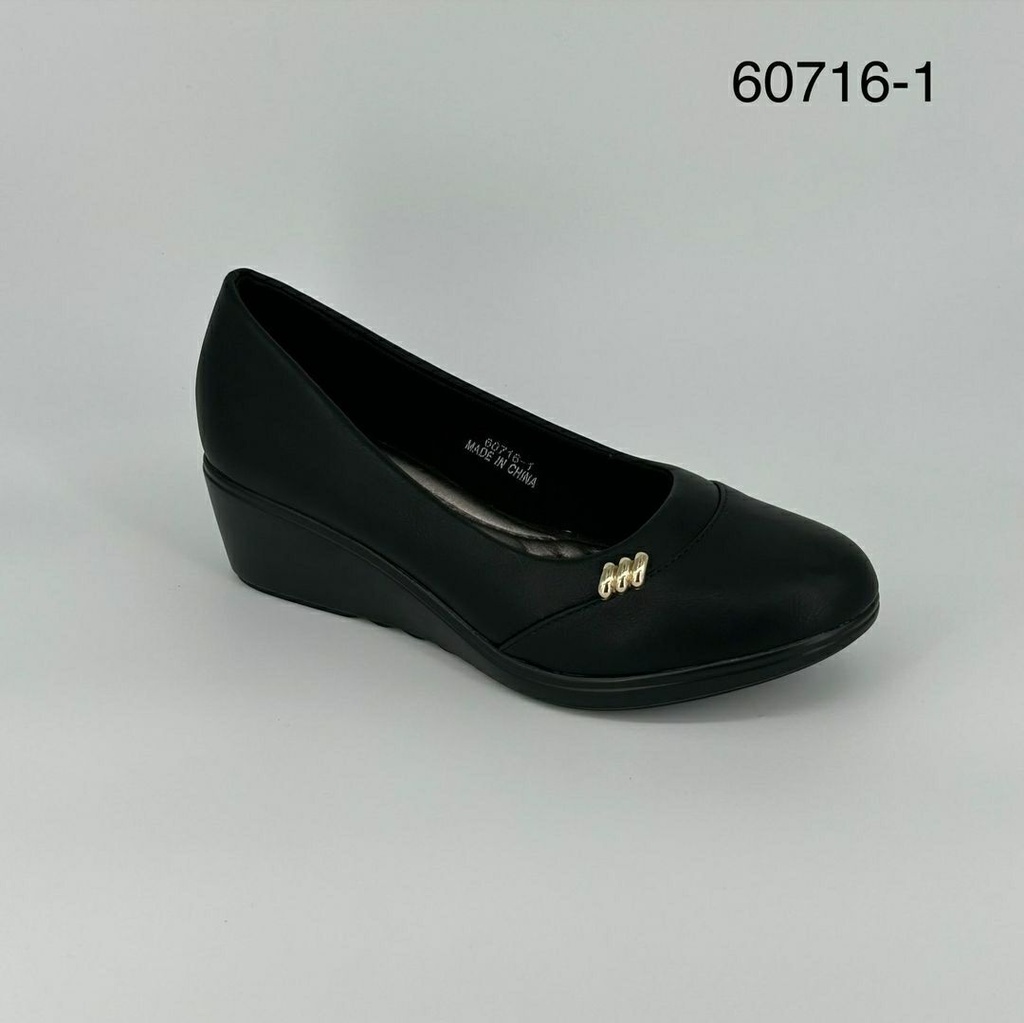 جزمة نسائي  60716/1  اسود    36-41      B6