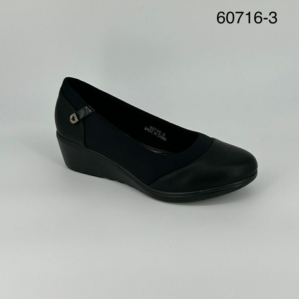 جزمة نسائي  60716/3  اسود    36-41      B6