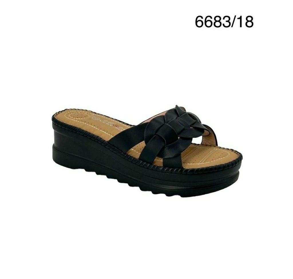 شبشب نسائي6683/18 اسود37-41  C3