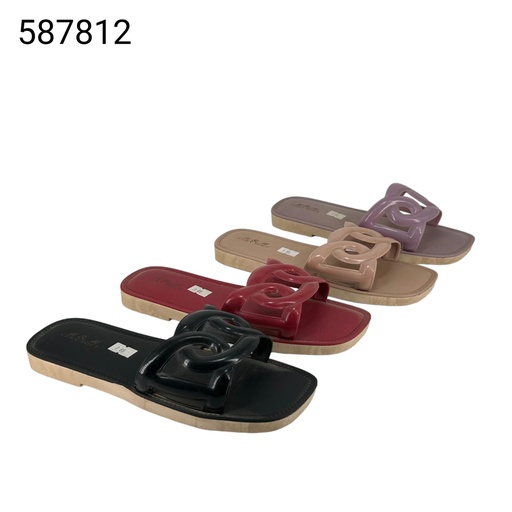 بلاستك نسائي  587812  ملون    38-42   شد36   F6