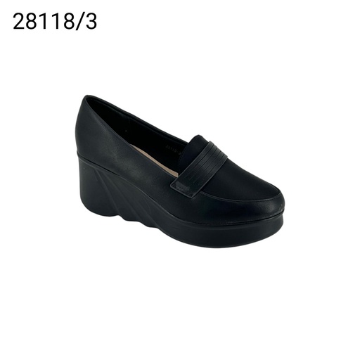 جزمة قماش28118/3  اسود36-41   E3