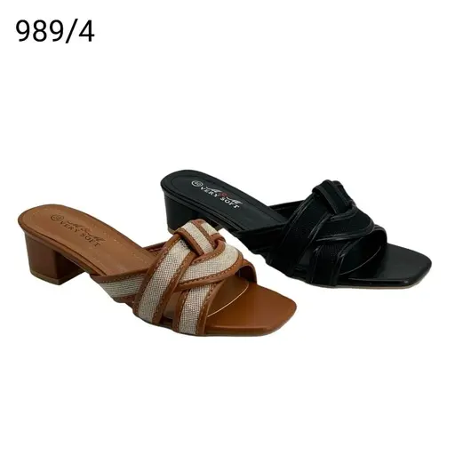 شبشب نسائي  989/4A  اسود    36-41      B5