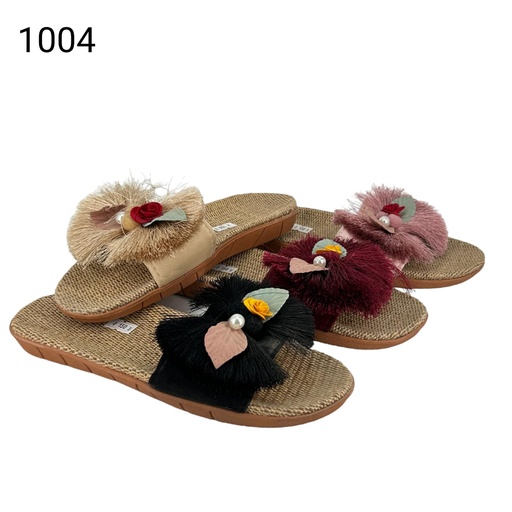 شبشب   1004  اسود بركوت مرون بنك وردات شد24   A6