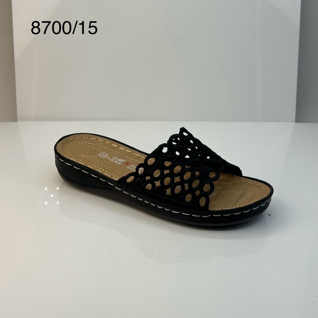 شبشب نسائي  8700/15  اسود    38-43   