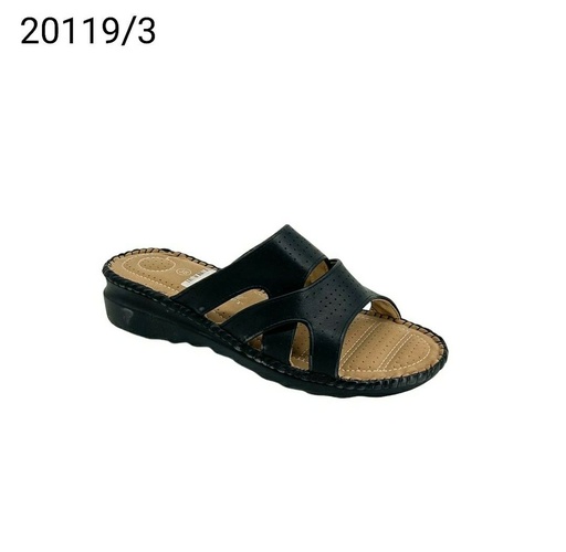 [20119/3] شبشب نسائي  20119/3  اسود    37-41      B3