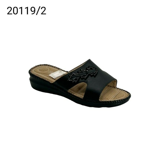 [20119/7] شبشب نسائي  20119/7  اسود    37-41      B3
