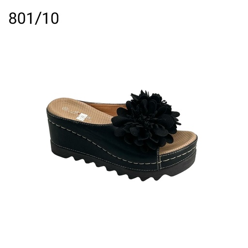 [801/10] شبشب نسائي  801/10  اسود    37-41      B3