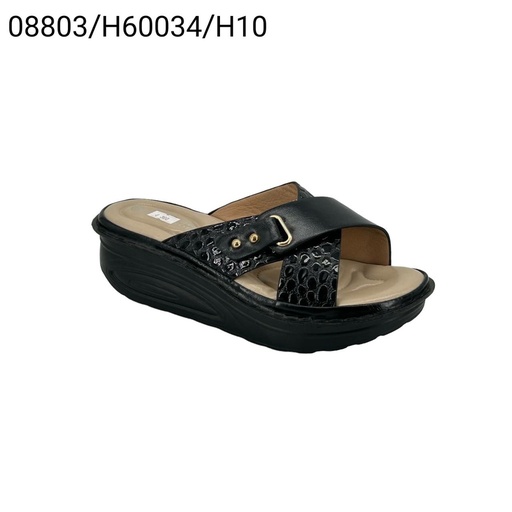 [H8803/H60034/H10] شبشب   H8803/H60034/H10  اسود37-41  B4