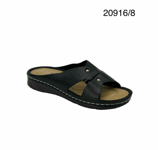 [20916/8] شبشب نسائي  20916/8  اسود    37-42      B5