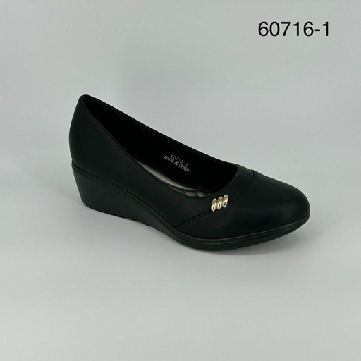 [60716/1] جزمة نسائي  60716/1  اسود    36-41      B6