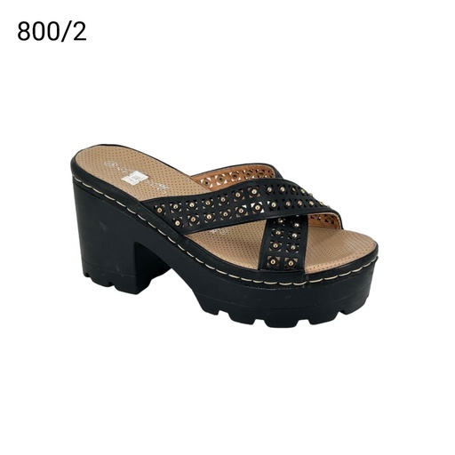 [800/2] شبشب نسائي  800/2  اسود    37-41      B5