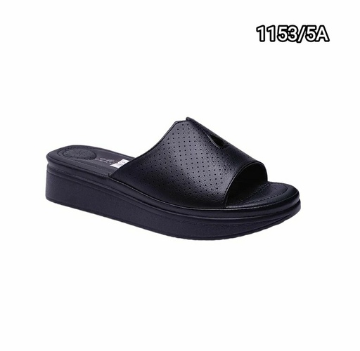 [1153/5A] شبشب نسائي  1153/5A  اسود    37-41      B6