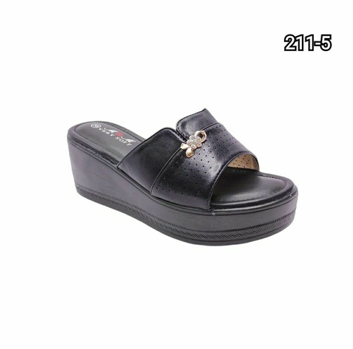 [211/5] شبشب نسائي  211/5  اسود    37-41      B6