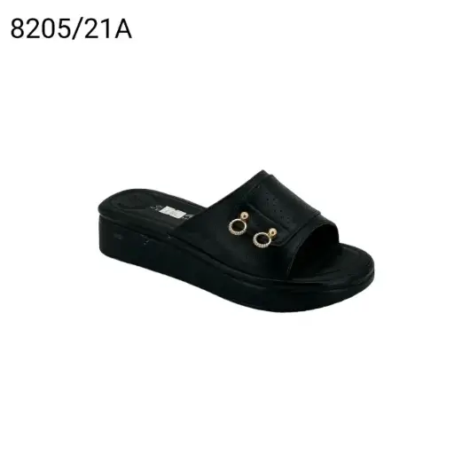 [8205/21A] شبشب نسائي  8205/21A  اسود    37-41      B6
