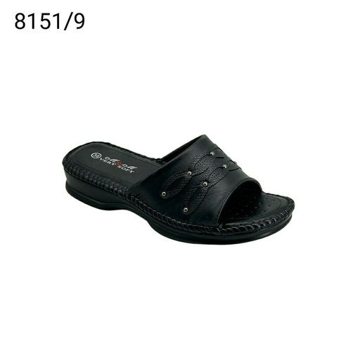 [8151/9] شبشب نسائي  8151/9  اسود    38-43      C4