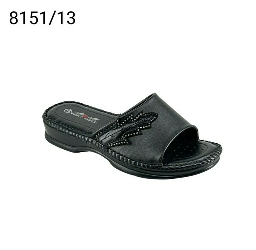 [8151/13] شبشب نسائي  8151/13  اسود    38-43      D3