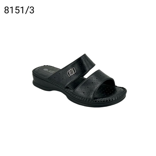 [8151/3] شبشب نسائي  8151/3  اسود    38-43      C4