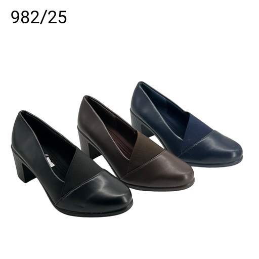 [982/25] جزمة نسائي  982/25  اسود    36-41      C6