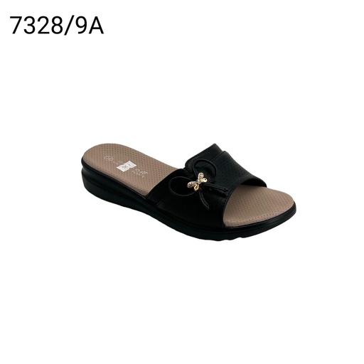 [7328/9A] شبشب نسائي  7328/9A  اسود    37-43      D3