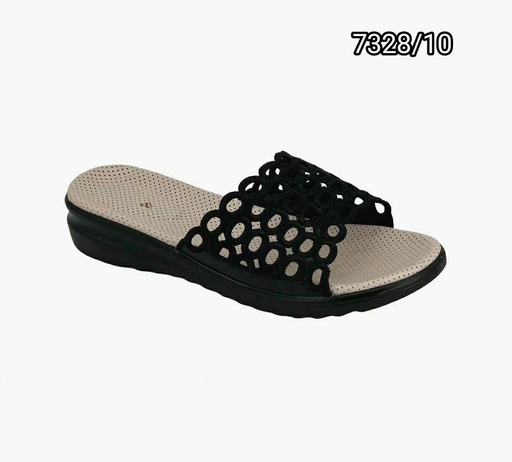 [7328/10] شبشب نسائي  7328/10  اسود    38-43      D4