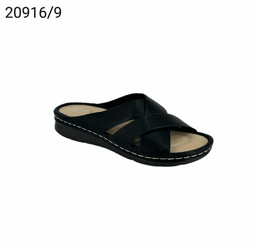 [20916/9] شبشب نسائي  20916/9  اسود    37-42      D4