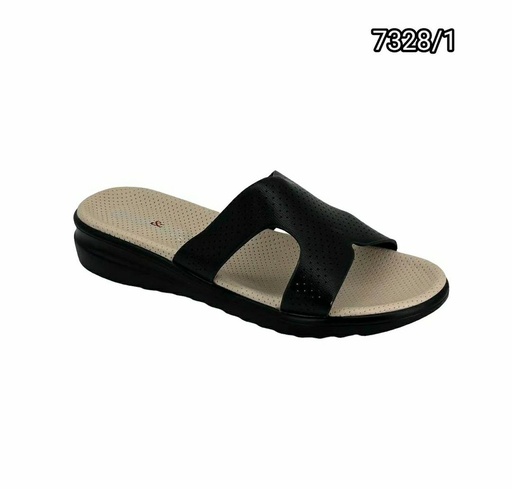 [7328/1] شبشب نسائي  7328/1  اسود    38-43      D5