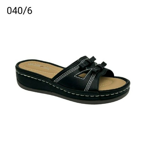[040/6] شبشب نسائي  040/6  اسود    37-42      C5