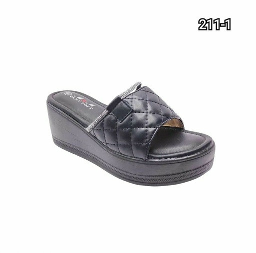 [211/1] شبشب نسائي  211/1  اسود    37-41      D5