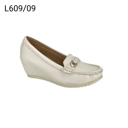 [L609/09] جزمة نسائي  L609/09  ابيض    36-41      D6