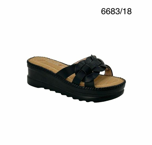 [6683/18] شبشب نسائي6683/18 اسود37-41  E4