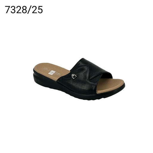 [7328/25] شبشب نسائي  7328/25  اسود    37-43      E3