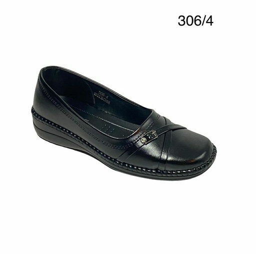 [306/4] جزمة نسائي  306/4  اسود    38-43      E4