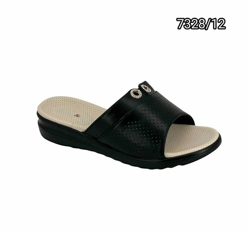 [7328/12] شبشب نسائي  7328/12  اسود    38-43      E4