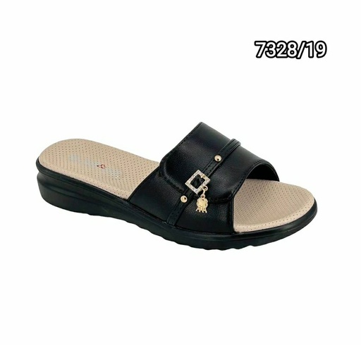 [7328/19] شبشب نسائي  7328/19  اسود    38-43      E4