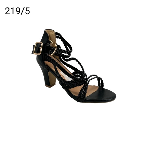 [219/5] صندل نسائي  219/5  اسود    37-41      E5