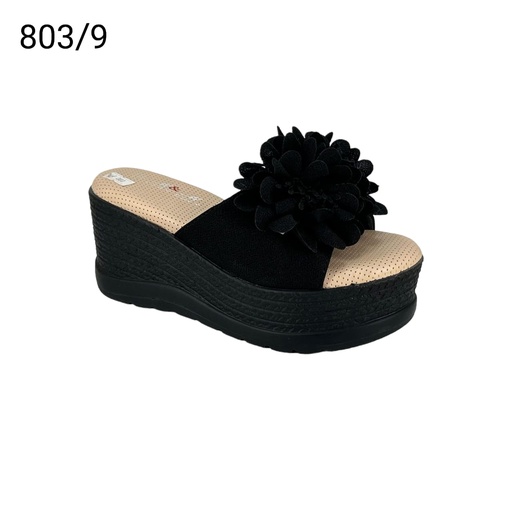 [803/9] شبشب نسائي  803/9  اسود    37-41      E5