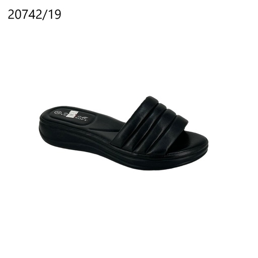 [20742/19] شبشب نسائي  20742/19  اسود    37-41      E6