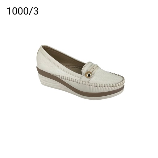 [1000/3] جزمة نسائي  1000/3  ابيض    37-41      F4
