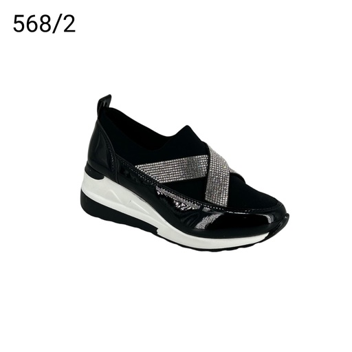 [S68/2] سبورت نسائي  S68/2  اسود    37-41      B5