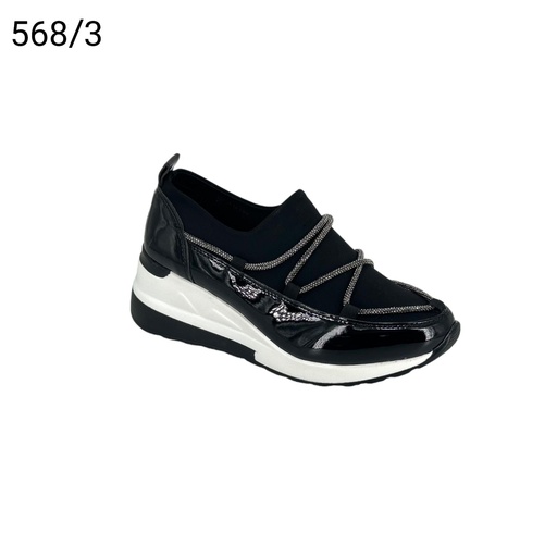 [S68/3] سبورت نسائي  S68/3  اسود    37-41      A5