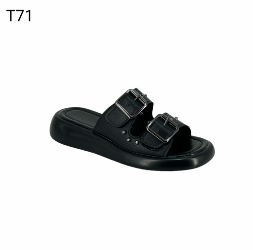 [T71] شبشب نسائي  T71  اسود    37-41      D5