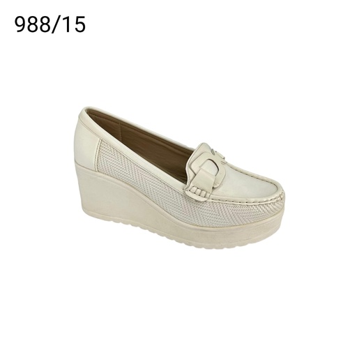 [988/15] جزمة نسائي  988/15  ابيض    36-41      E5