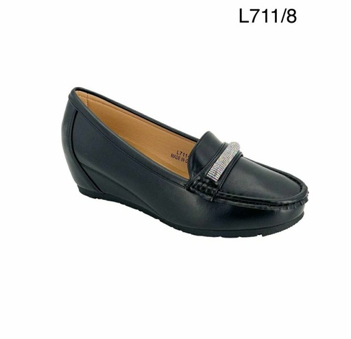 [L711/8] جزمة نسائي  L711/8  اسود    37-42      E3