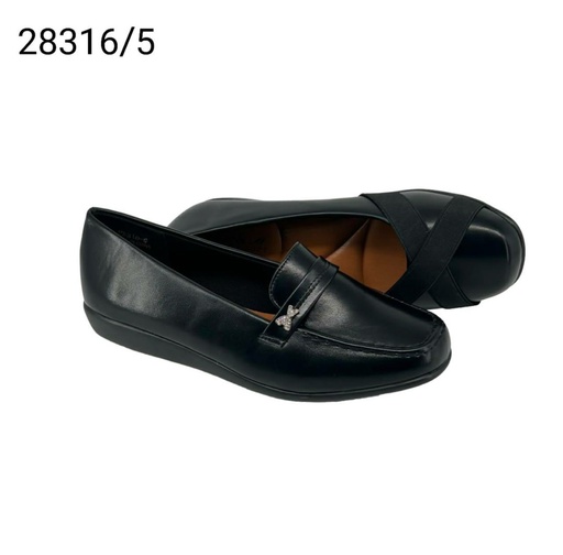 [28316/5] جزمة نسائي  28316/5  اسود    37-42      D6