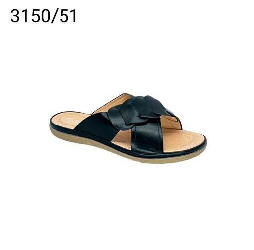 [3150/51] شبشب نسائي  3150/51  اسود    37-41      D4